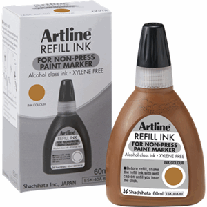 Artline Non-Press 437A refill ink 60ML Brown