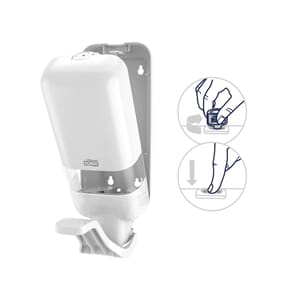 Dispenser TORK manuell bøyle S4 1L hvit