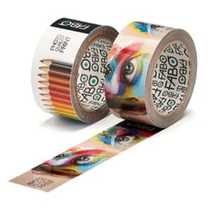 Emballasjetape med trykk