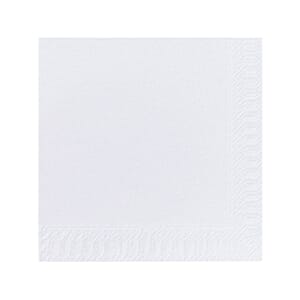 SERVIETT DUNI 2L 33CM HVIT (125)