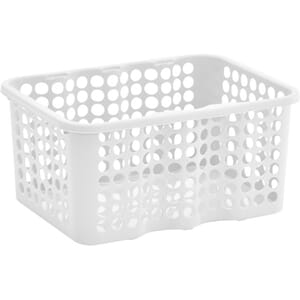 OPPBEVARINGSKURV MEDIUM HVIT