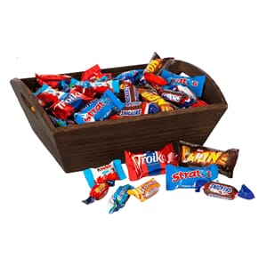 TRAU MED INNPAKKEDE SJOKOLADEBITER