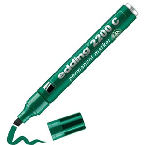 MERKEPENN EDDING 2200 SKRÅ GRØNN
