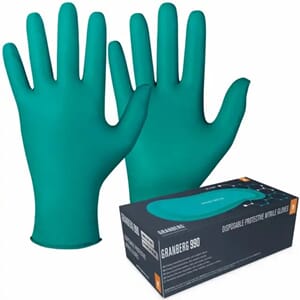 Engangshanske Granberg Nitril 990 grønn XL(100)