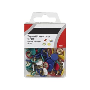 TEGNESTIFT ASSORTERTE FARGER (100)