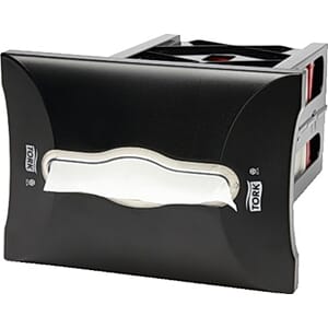 SERVIETTDISPENSER TORK N4 INNEBYGG SORT