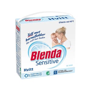 TØYVASK BLENDA SENSITIVE HVITT, 4,3 KG