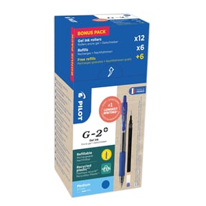 Geleroller Pilot G2 07 blå (12+12)