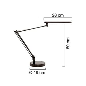 LAMPE UNILUX LED MAMBO GRÅ