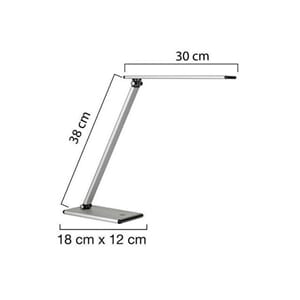 LAMPE UNILUX LED TERRA METALGRÅ