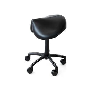 KONTORSTOL KENSON FLEXSADEL SKINN SORT