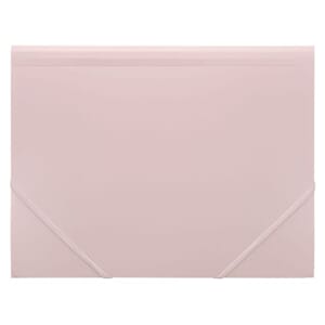 STRIKKMAPPE FOLDERMATE PP A4 LYS ROSA