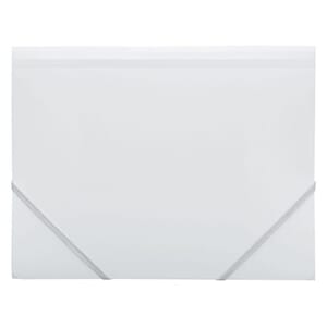 STRIKKMAPPE FOLDERMATE PP A4 HVIT