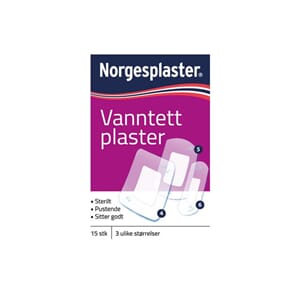 PLASTER NORGESPLASTER VANNTETT 3STR15STK