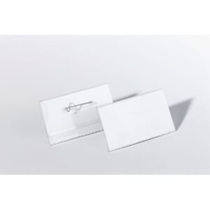 NAVNESKILT DURABLE 40X75MM M/NÅL (100)