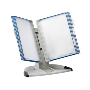 BORDSTATIV TARIFOLD T-OFFICE BLÅ LOMMER