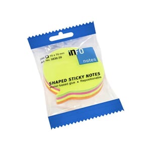 NOTATBLOKK SPEECH BUBBLE 70X70MM ASS.