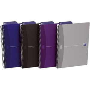 NOTATBOK OXFORD ESSENTIALS B5 LINJER ASS