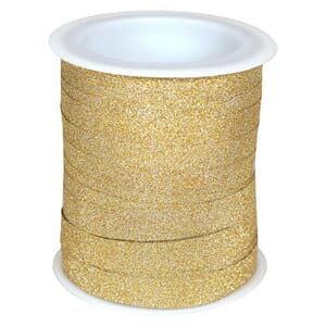 Gavebånd  glitter gull 100m x10mm