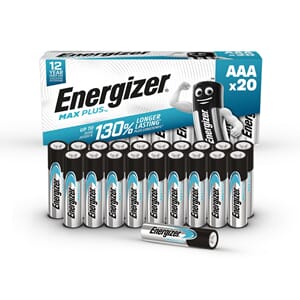 BATTERI ENERGIZER MAX PLUS AAA (20)