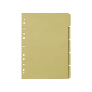 SKILLEBLAD A4 5-DELT 150G GUL