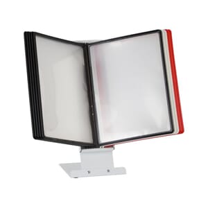 BORDSTATIV A4 MED 10 LOMMER ASS,FARGER