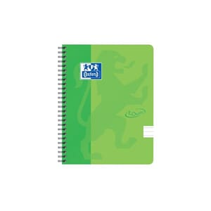 NOTATBOK OXFORD TOUCH A5+ 90G LIN GRØNN