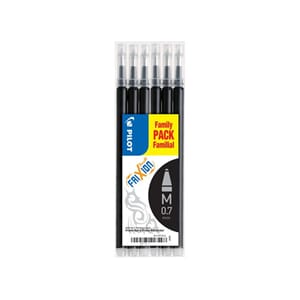 REFILL PILOT FRIXION 0,7 SORT (6)