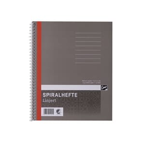 SPIRALHEFTE EMO 17X21CM 70G 50BL LINJER