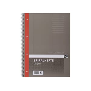 SPIRALHEFTE EMO A4 70G 80 BLAD LINJER