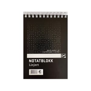NOTATBLOKK EMO A6 70G 100BL LINJ SPIRAL