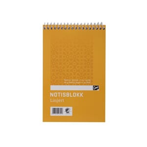 NOTISBLOKK EMO 9X14CM 60G 50BL LINJ SPIR