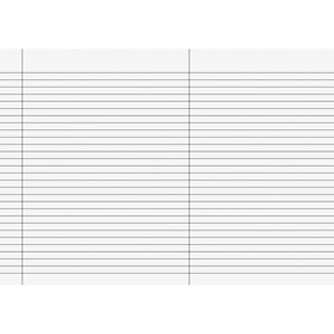 EKSAMENSPAPIR FALSET LINJERT MED MARG (250)