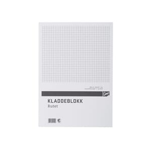 KLADDEBLOKK EMO A4 60G 100 BLAD RUTER