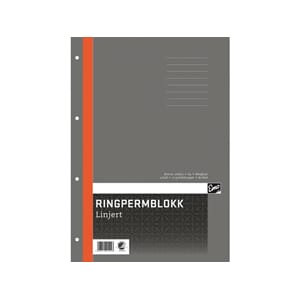 RINGPERMBLOKK EMO A4 70G 80BL LINJER