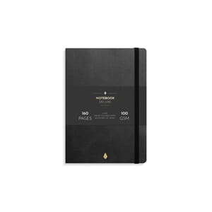 NOTATBOK BURDE DELUXE A5 SORT