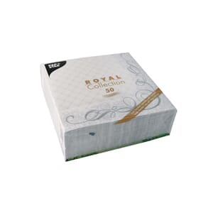 SERVIETT PAPSTAR RC 40CM MEGAN SØLV (50)