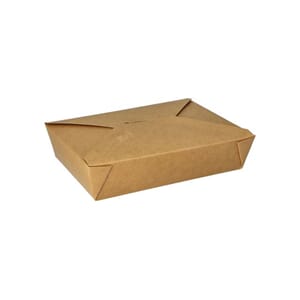 TAKEAWAYBOKS PURE PAPP FOLDET 1500ML(50)