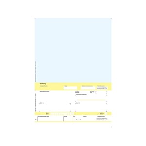 FAKTURA/GIRO A4 LASER 1X BLÅ (2500)