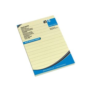 NOTATBLOKK INFO 100X150 POWER LINJ GUL