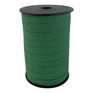 GAVEBÅND GLITTER GRØNN 100M X 10MM