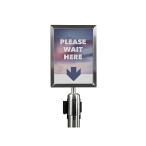 PLAKATRAMME SECURIT AVSPERRING A4 STÅL