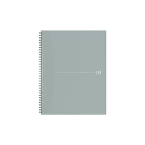NOTATBOK OXFORD ORIGINS A4+ RUT 90G GRÅ