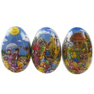 PÅSKEEGG 15CM TOMT ASSORTERT
