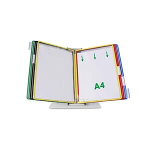 BORDSTATIV TARIFOLD MED 10 LOMMER ASS.F