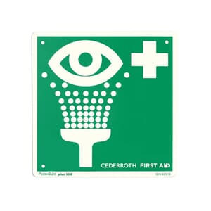 SKILT ØYEDUSJ CEDERROTH 20X20CM GRØNN