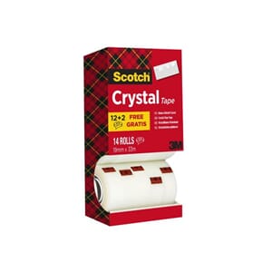 TAPE SCOTCH CRYSTAL CLEAR 19MMX33M (14)