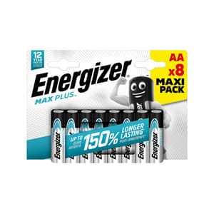 BATTERI ENERGIZER ALK  MAX PLUS AA (8)