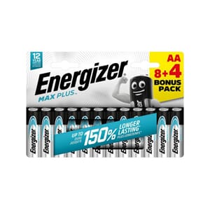 BATTERI ENERGIZER MAX PLUS AA (12)