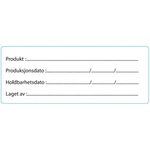 ETIKETT MATMERKING 105X40MM 300STK